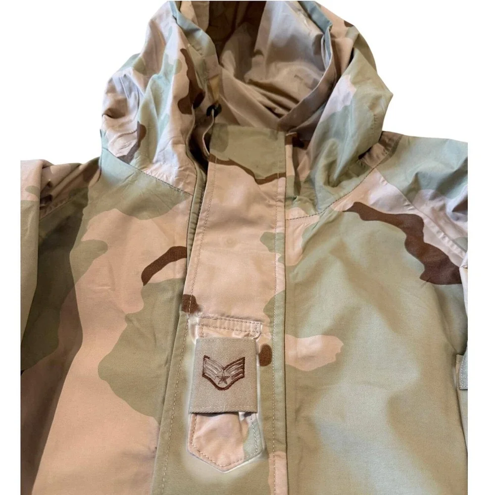 VTG US AirForce ECWCS GoreTex Desert Camo Parka Jacket LG Regular Tennier 2004 - Picture 2 of 9